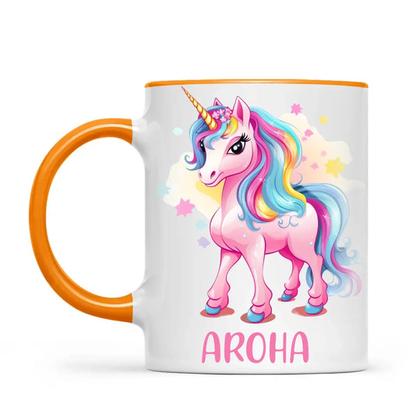 Rainbow Unicorn Love - Personalised Kids Mug