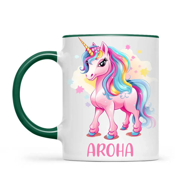 Rainbow Unicorn Love - Personalised Kids Mug