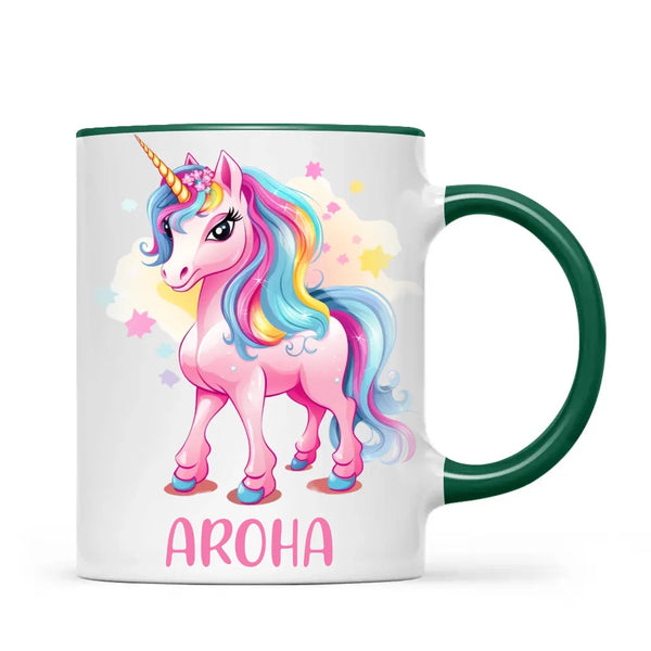 Rainbow Unicorn Love - Personalised Kids Mug