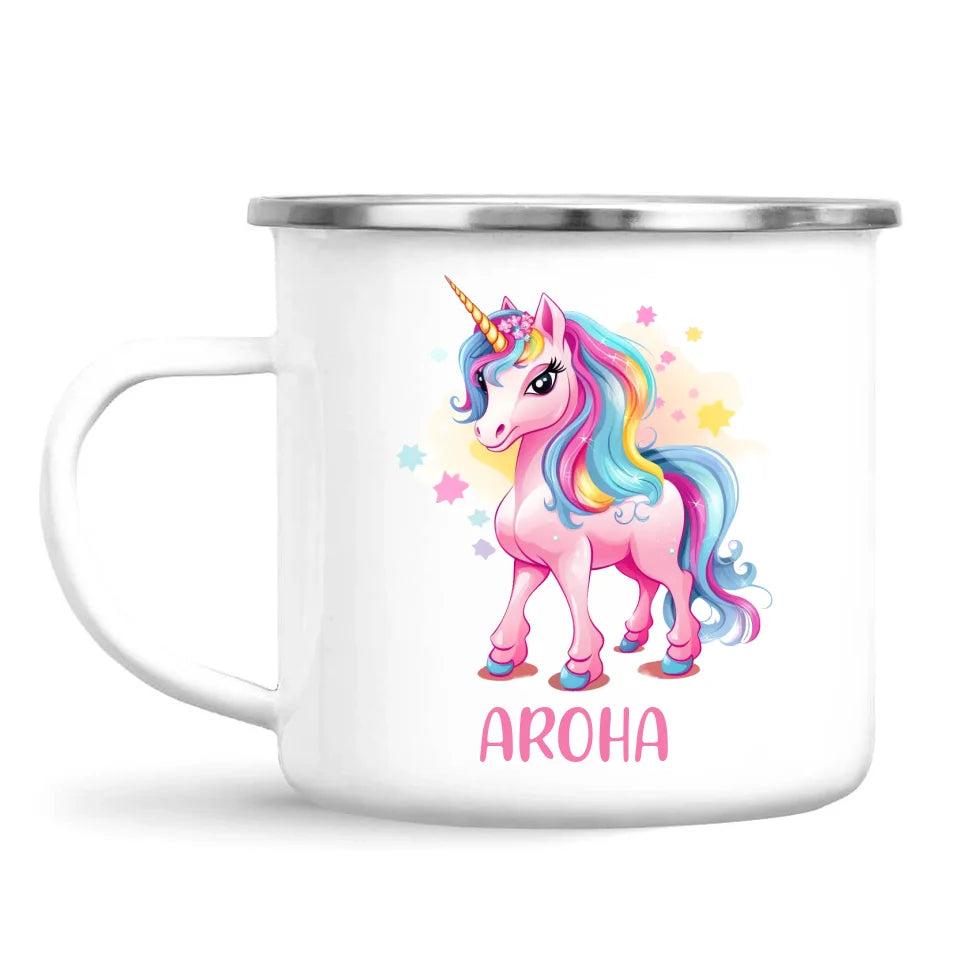 Rainbow Unicorn Love - Personalised Kids Mug