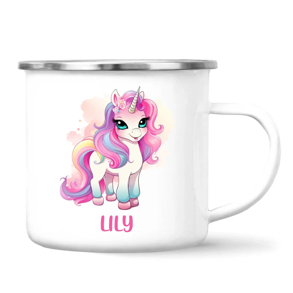 Rainbow Unicorn Delight - Personalised Kids Mug