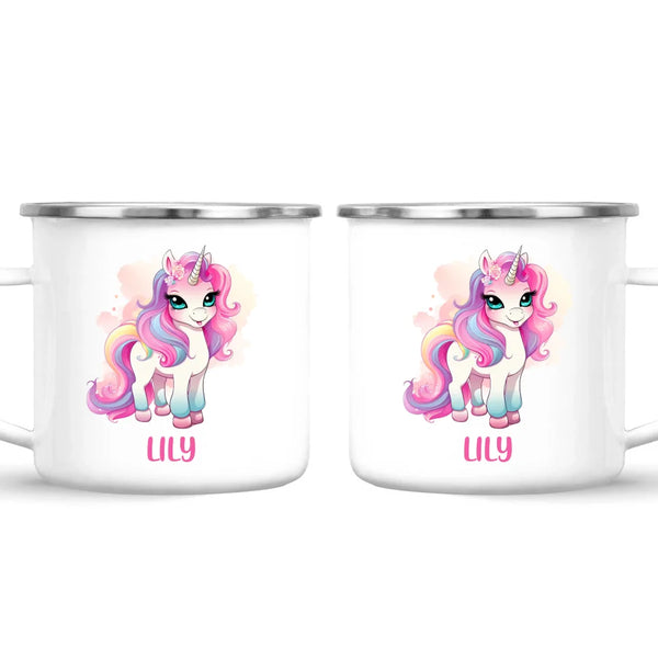 Rainbow Unicorn Delight - Personalised Kids Mug