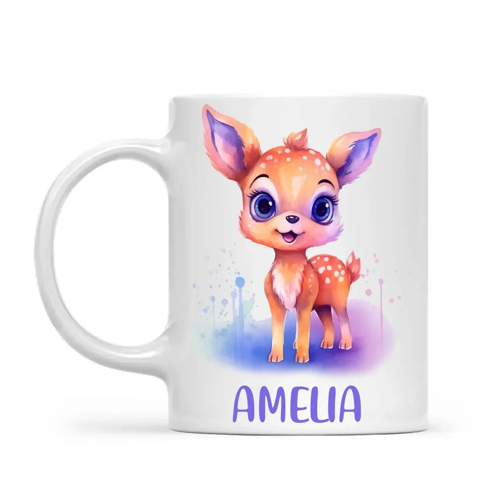 Darling Deer - Personalised Kids Mug