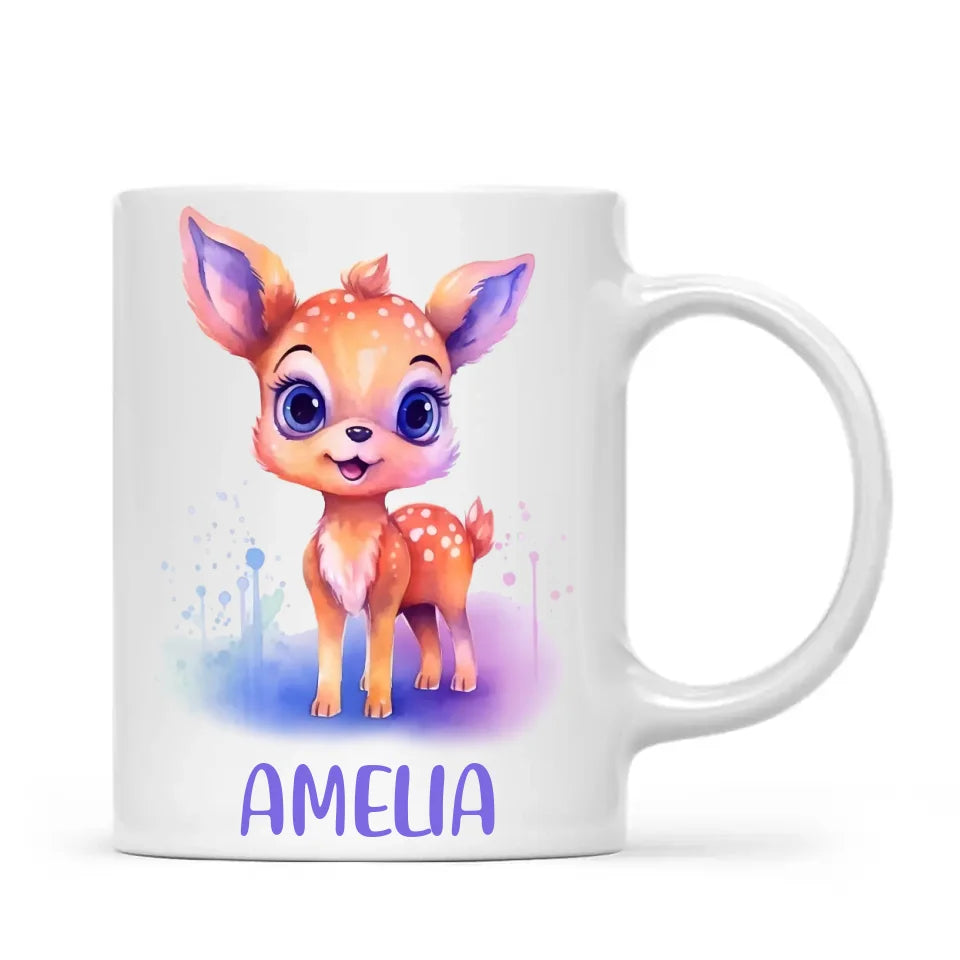 Darling Deer - Personalised Kids Mug