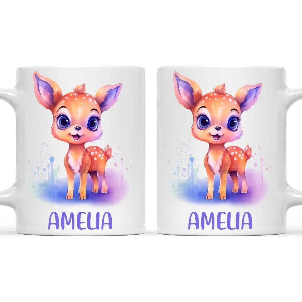 Darling Deer - Personalised Kids Mug