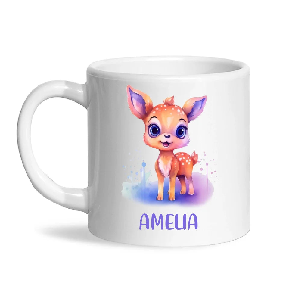 Darling Deer - Personalised Kids Mug