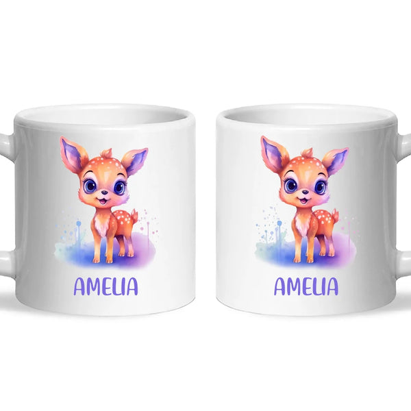 Darling Deer - Personalised Kids Mug