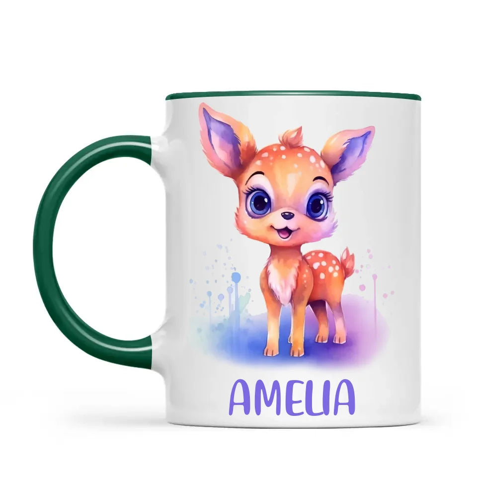 Darling Deer - Personalised Kids Mug