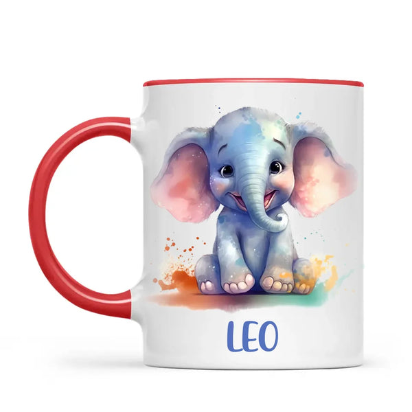 Adorable Elephant - Personalised Kids Mug