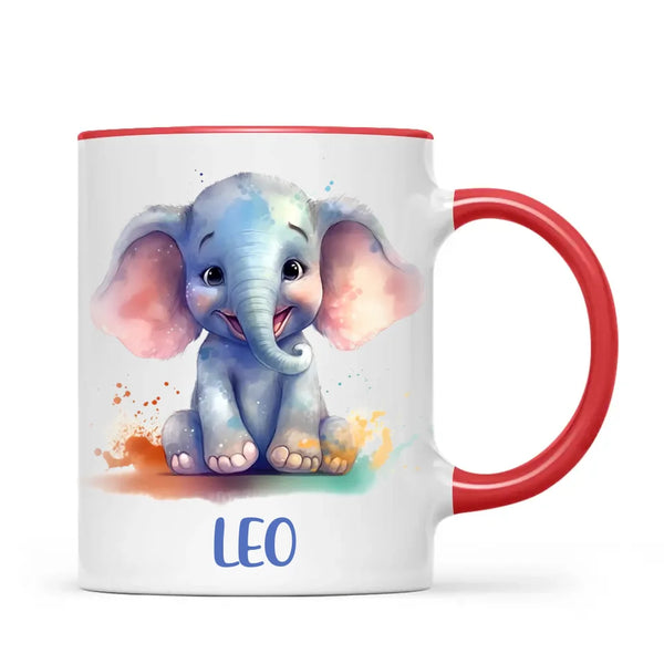 Adorable Elephant - Personalised Kids Mug