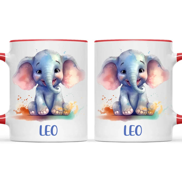 Adorable Elephant - Personalised Kids Mug