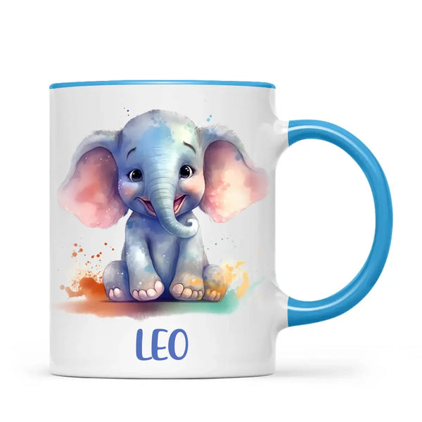 Adorable Elephant - Personalised Kids Mug