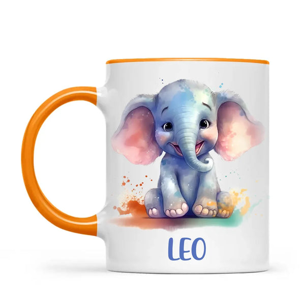 Adorable Elephant - Personalised Kids Mug