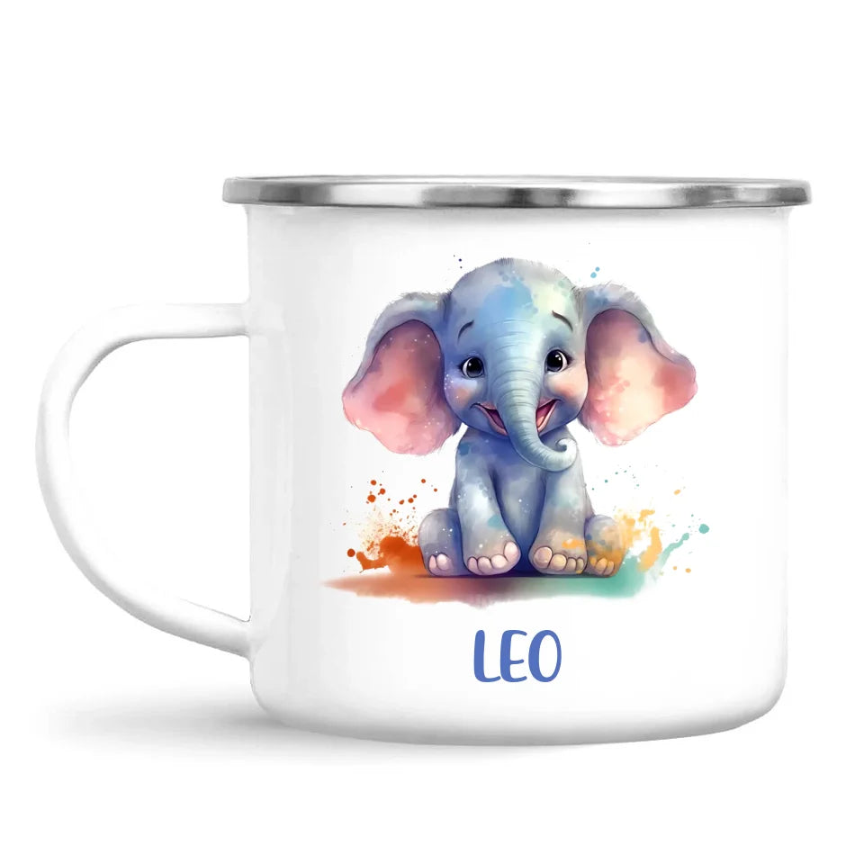 Adorable Elephant - Personalised Kids Mug