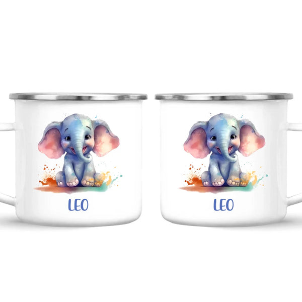 Adorable Elephant - Personalised Kids Mug