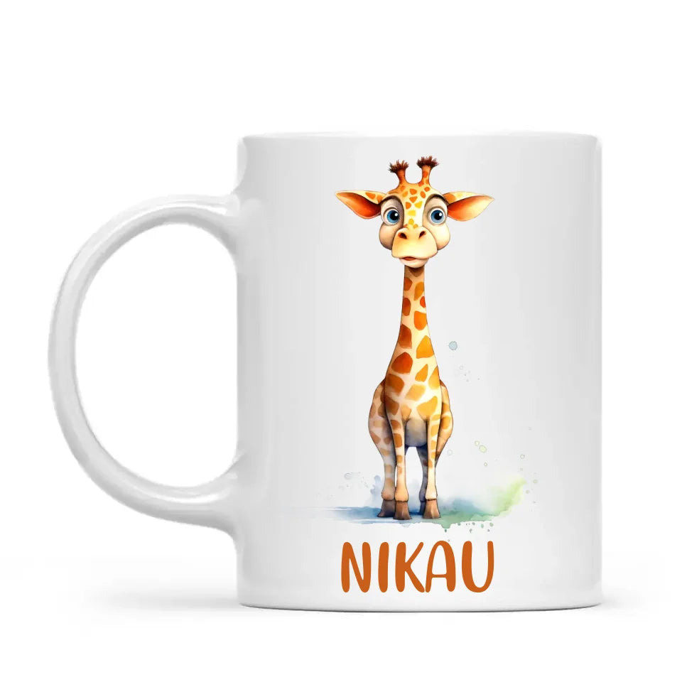 Graceful Giraffe - Personalised Kids Mug