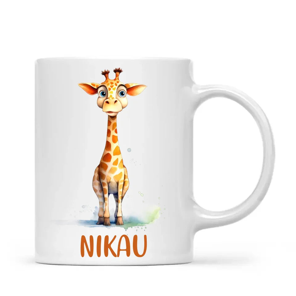 Graceful Giraffe - Personalised Kids Mug