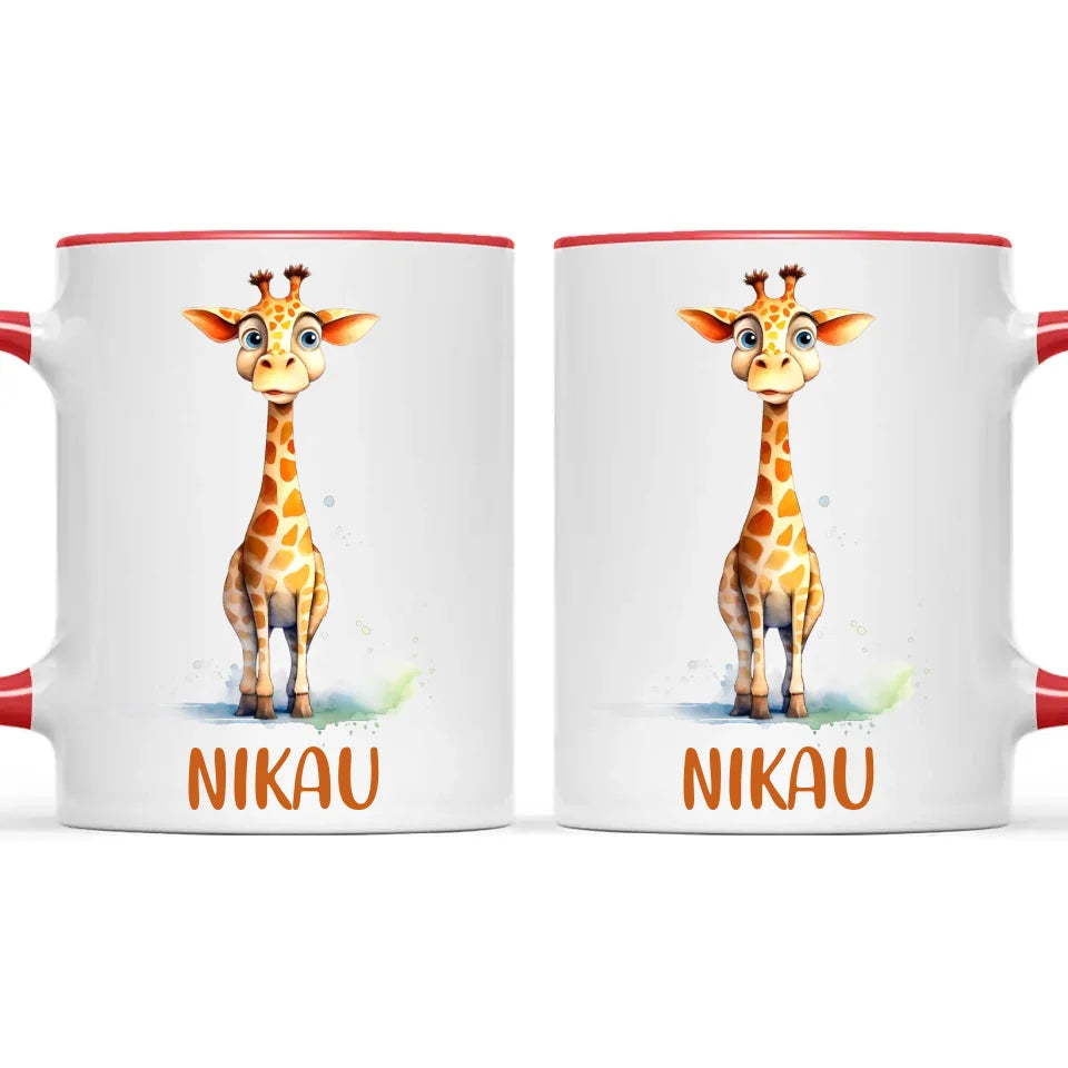 Graceful Giraffe - Personalised Kids Mug