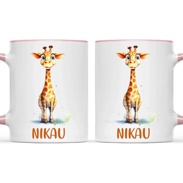 Graceful Giraffe - Personalised Kids Mug