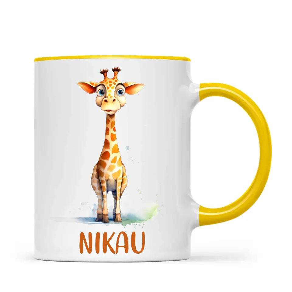 Graceful Giraffe - Personalised Kids Mug