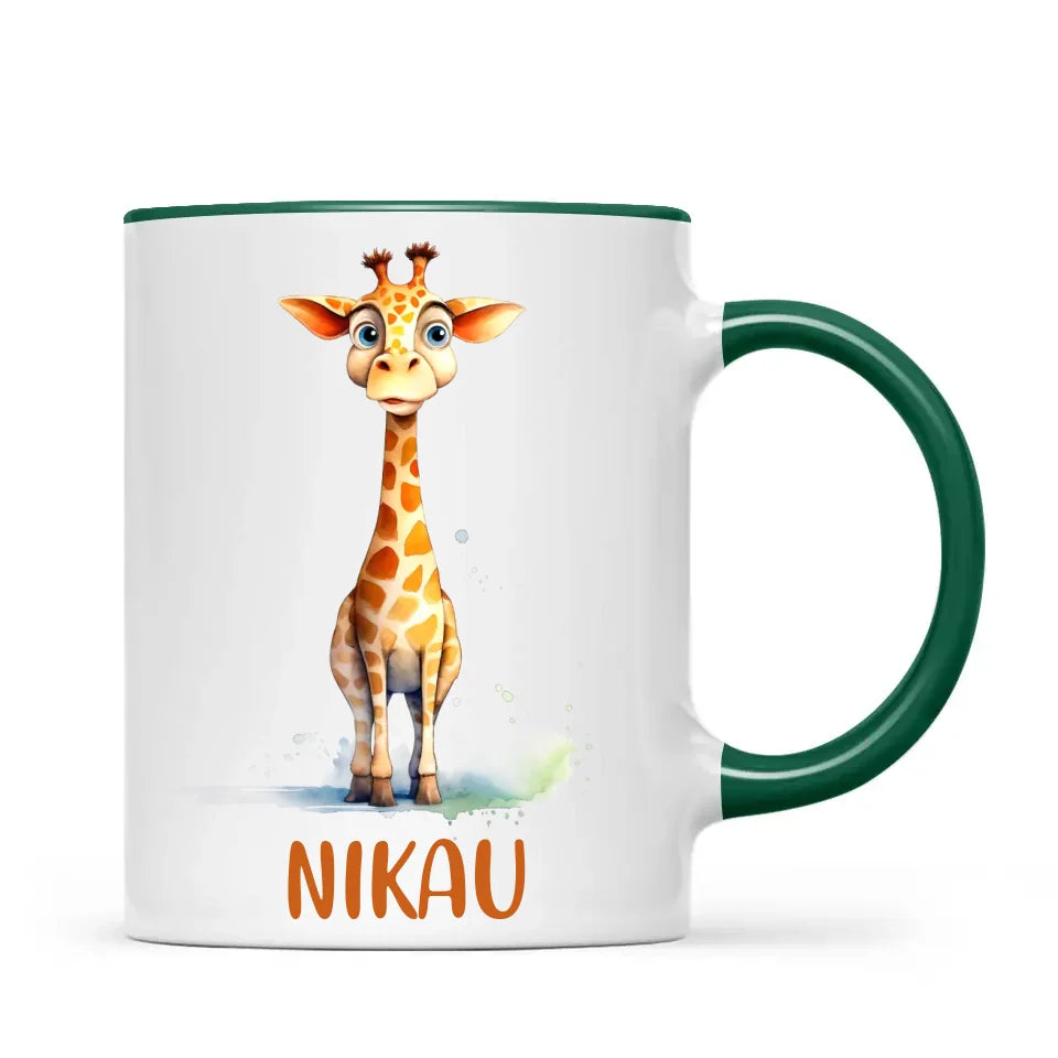 Graceful Giraffe - Personalised Kids Mug