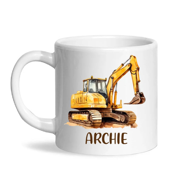 Big Digs Ahead - Personalised Kids Mug