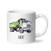 Dump Truck Delight - Personalised Kids Mug