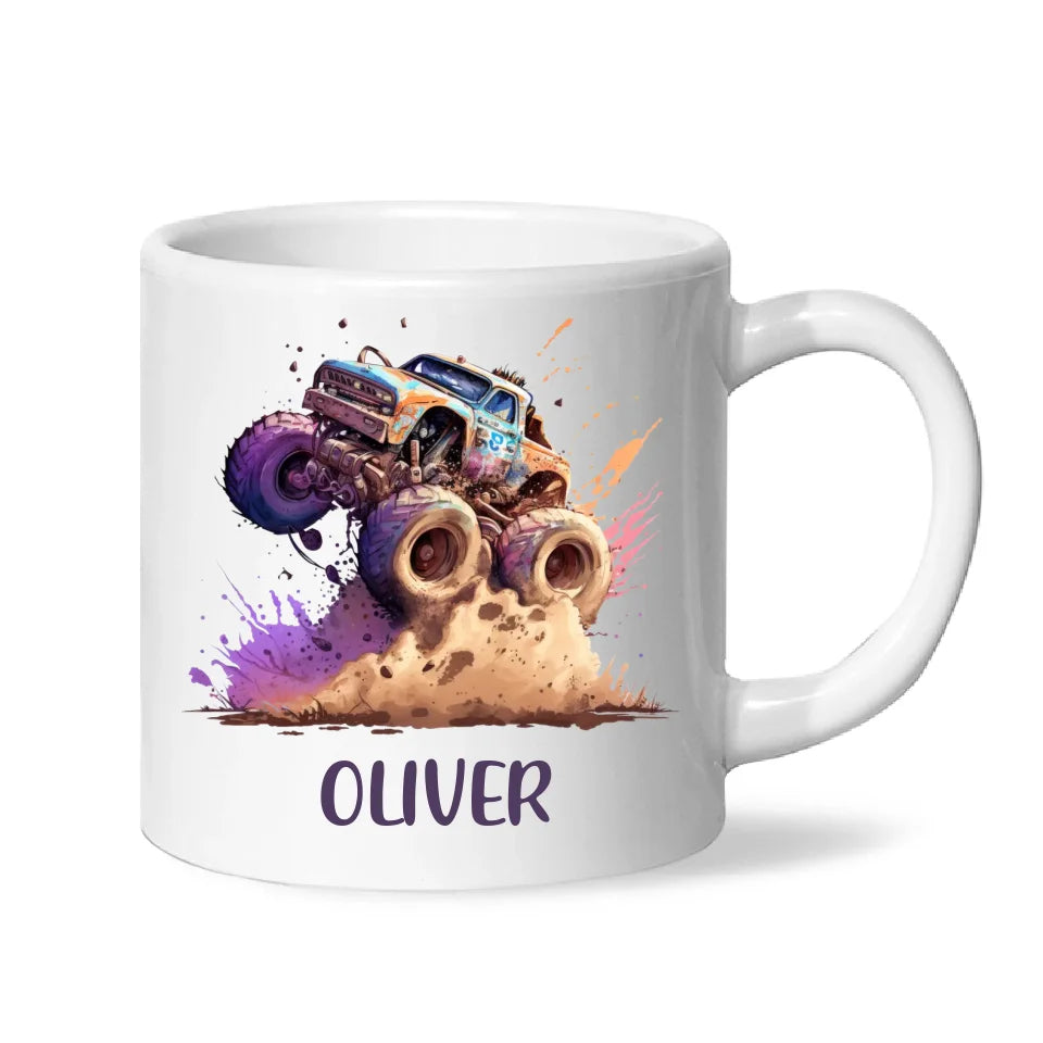 Off-Road Beast - Personalised Monster Truck Kids Mug