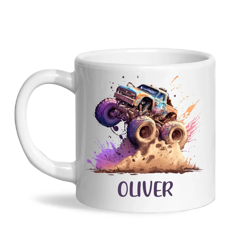 Off-Road Beast - Personalised Monster Truck Kids Mug