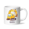 Happy Little Digger - Personalised Kids Mug