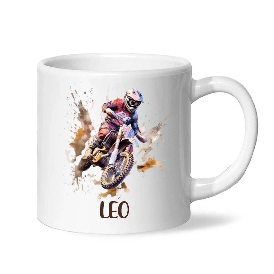 Dirt Track Champion - Personalised Kids Mug