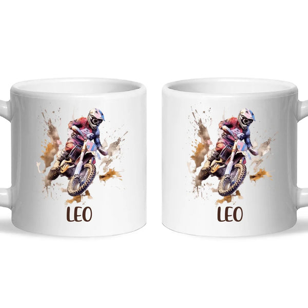 Dirt Track Champion - Personalised Kids Mug