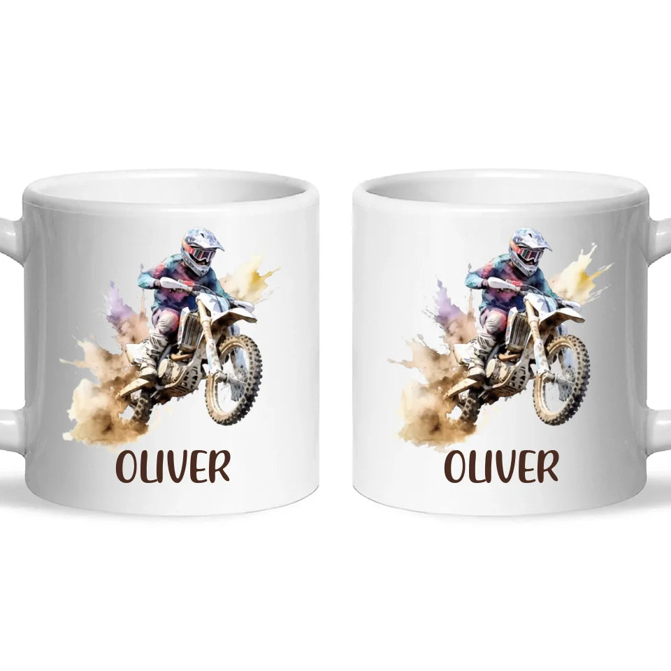 Dirt Dash Racer - Personalised Kids Mug