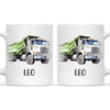 Dump Truck Delight - Personalised Kids Mug