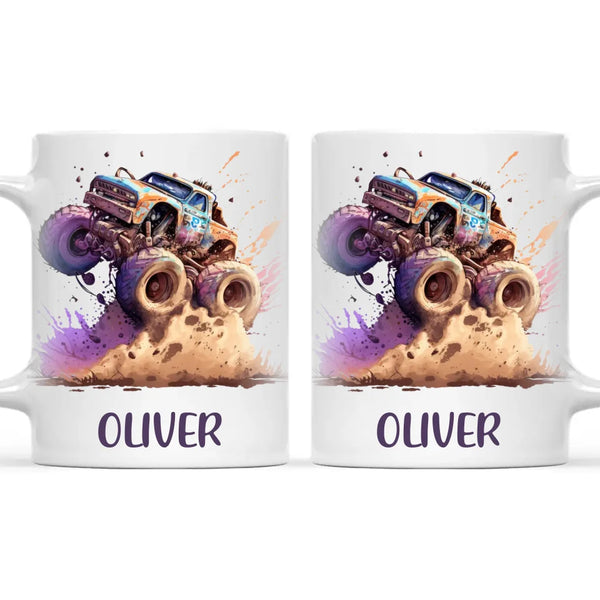 Off-Road Beast - Personalised Monster Truck Kids Mug