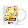 Happy Little Digger - Personalised Kids Mug