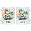 Wave Rider Dino - Personalised Kids Mug