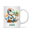 Wave Rider Dino - Personalised Kids Mug