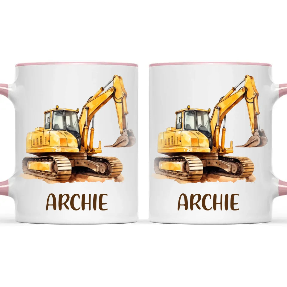 Big Digs Ahead - Personalised Kids Mug