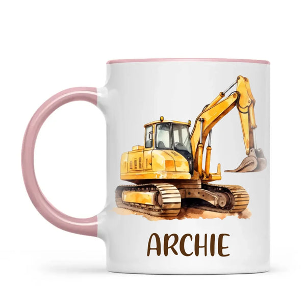 Big Digs Ahead - Personalised Kids Mug