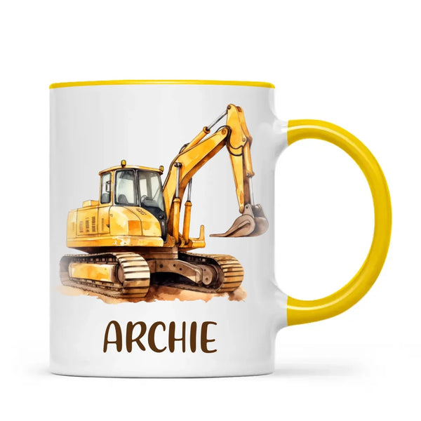 Big Digs Ahead - Personalised Kids Mug