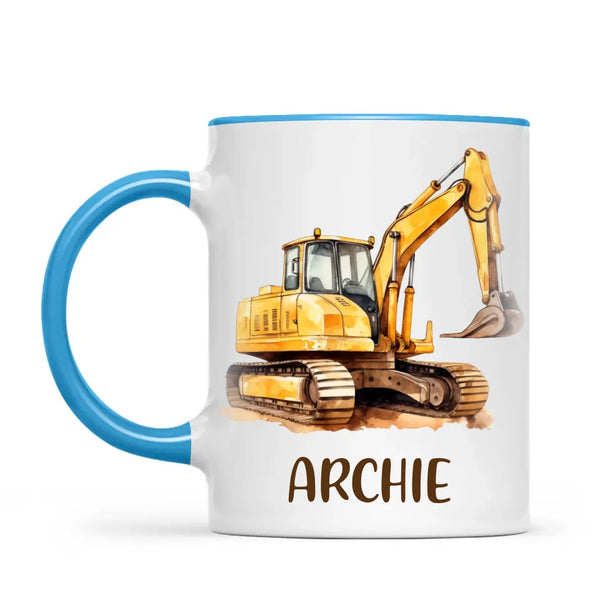 Big Digs Ahead - Personalised Kids Mug