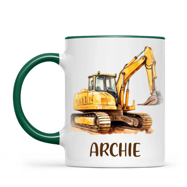 Big Digs Ahead - Personalised Kids Mug