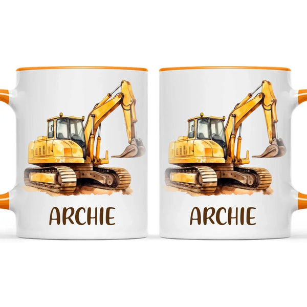 Big Digs Ahead - Personalised Kids Mug