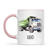 Dump Truck Delight - Personalised Kids Mug