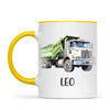 Dump Truck Delight - Personalised Kids Mug