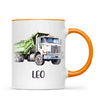 Dump Truck Delight - Personalised Kids Mug