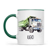 Dump Truck Delight - Personalised Kids Mug