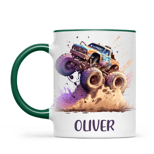 Off-Road Beast - Personalised Monster Truck Kids Mug