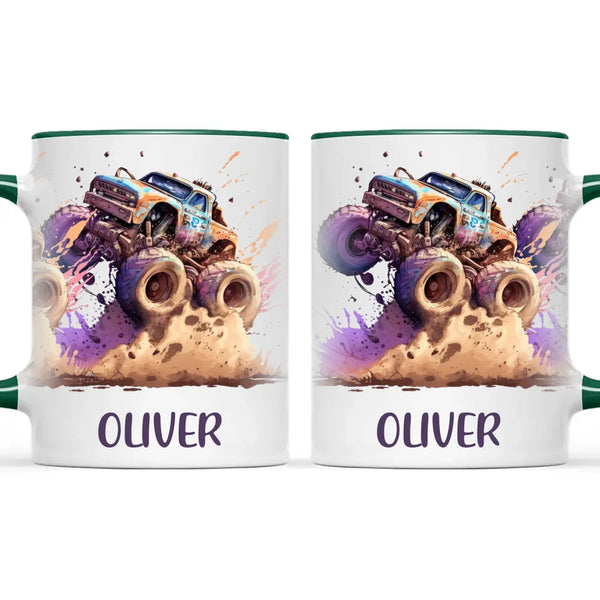 Off-Road Beast - Personalised Monster Truck Kids Mug